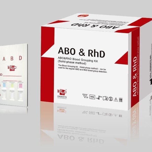 Blood Group Test Kit (Blood Type) - ABO & RHD (Combined) (20/Box)