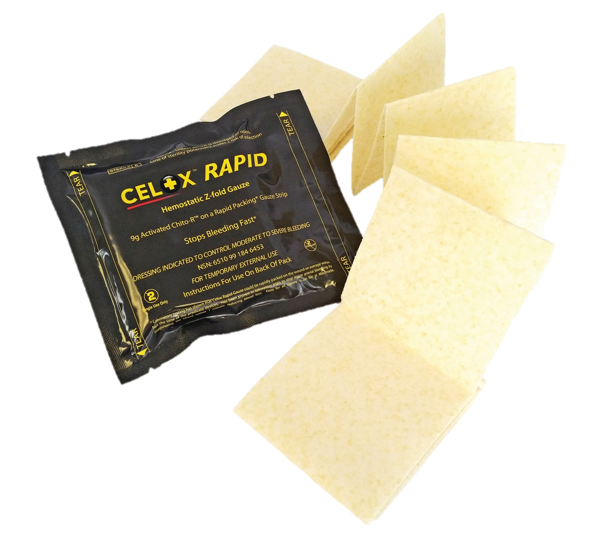 Celox Rapid Gauze - Z-Fold Celox Rapid Gauze - Z-Fold