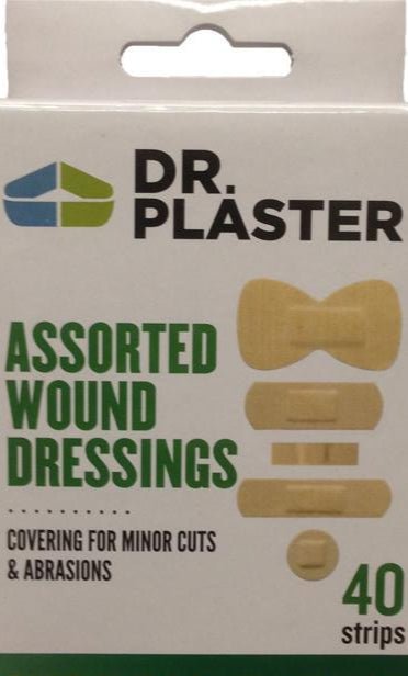 Dr Plaster Wound Dressing (Assorted) Washproof Plasters 40's Dr Plaster Wound Dressing (Assorted) Washproof Plasters 40's