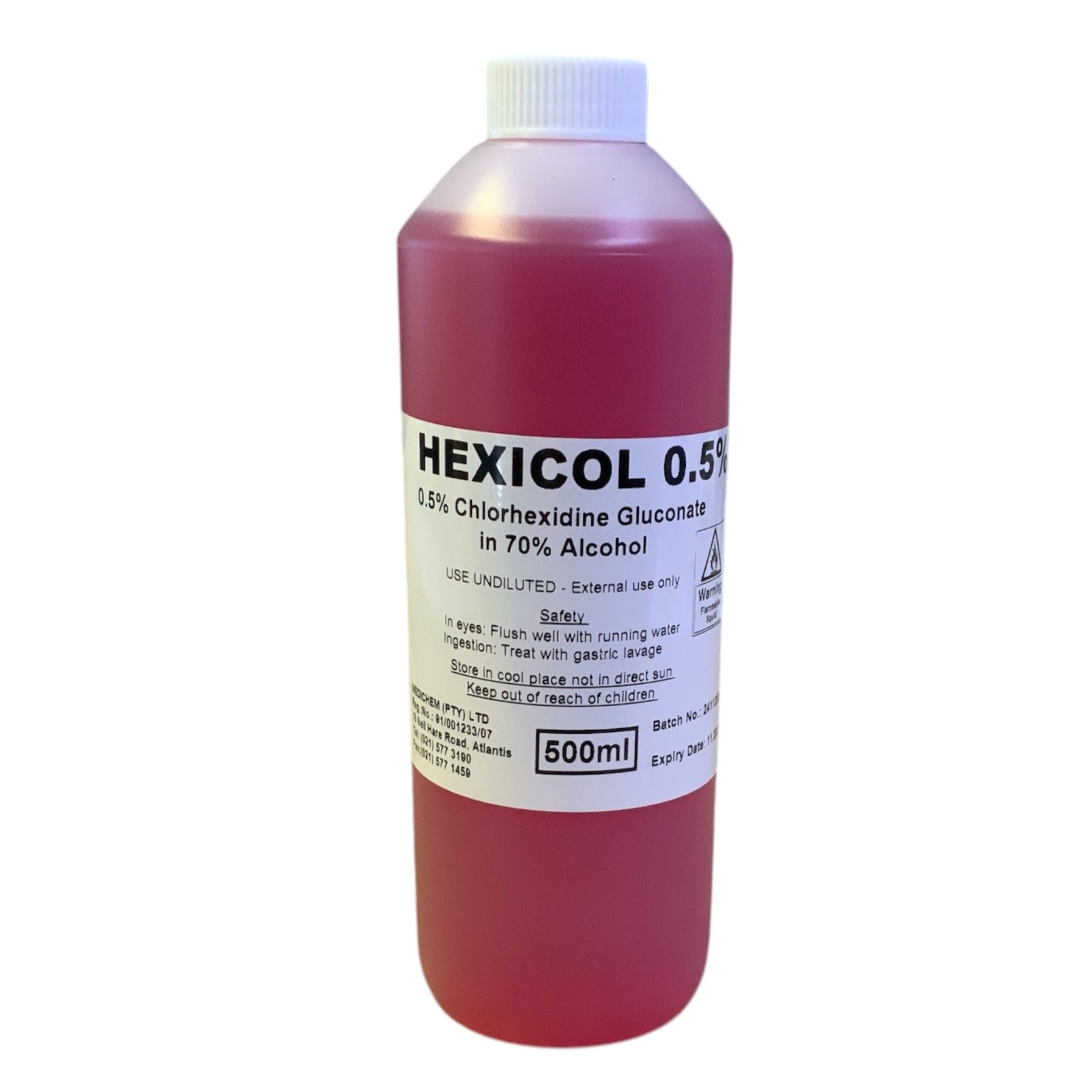 Hexicol 0.5% Chlorhexidine Gluconate in 70% Alcohol Hexicol 0.5% Chlorhexidine Gluconate in 70% Alcohol