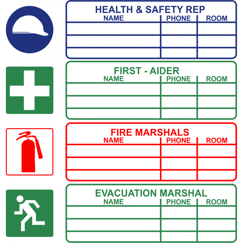 Large Health and Safety Rep Safety sign Large Health and Safety Rep Safety sign
