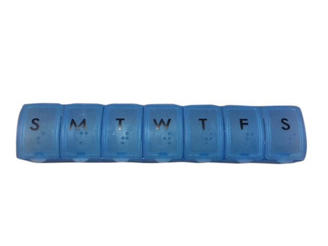 Pill Box - 7 Day with Braille Pill Box - 7 Day with Braille