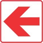 Red Arrow - Location of Fire Fighting equipment safety sign