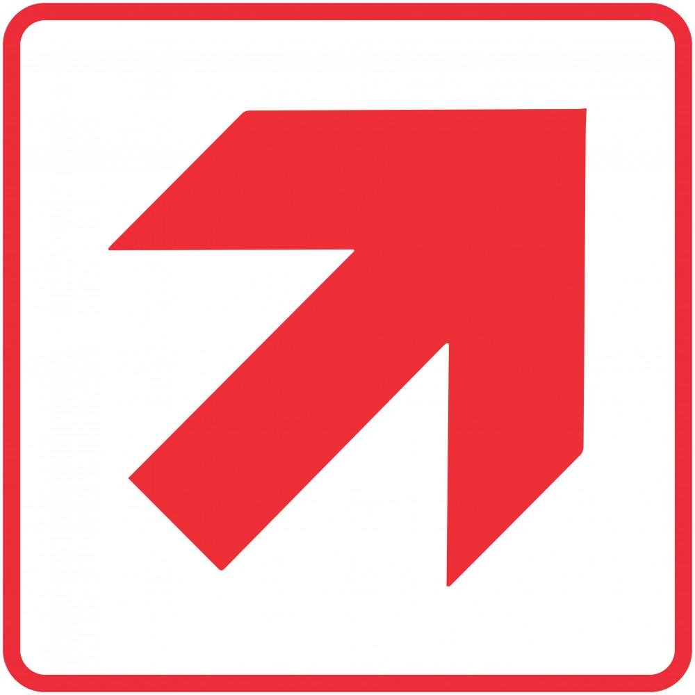Red Arrow - Location of Fire Fighting equipment safety sign