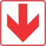 Red Arrow - Location of Fire Fighting equipment safety sign