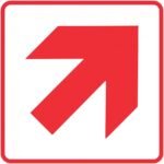 Red Arrow - Location of Fire Fighting equipment safety sign