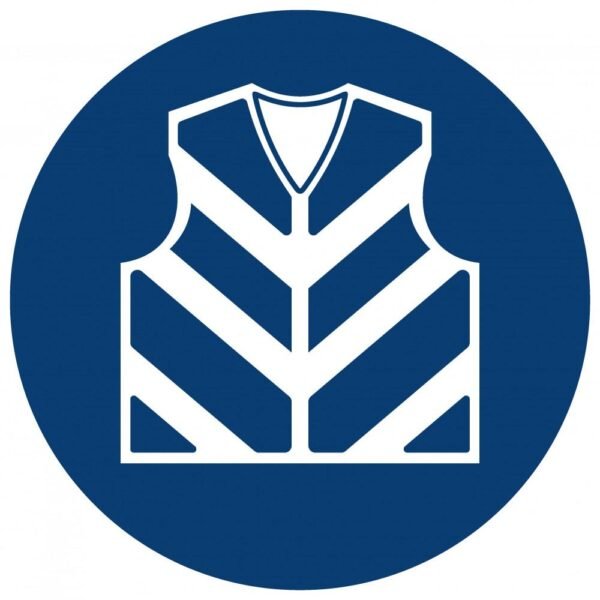 Reflective Jacket Shall Be Worn safety sign