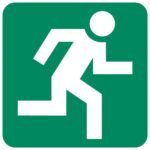 Running Man (Right) safety sign