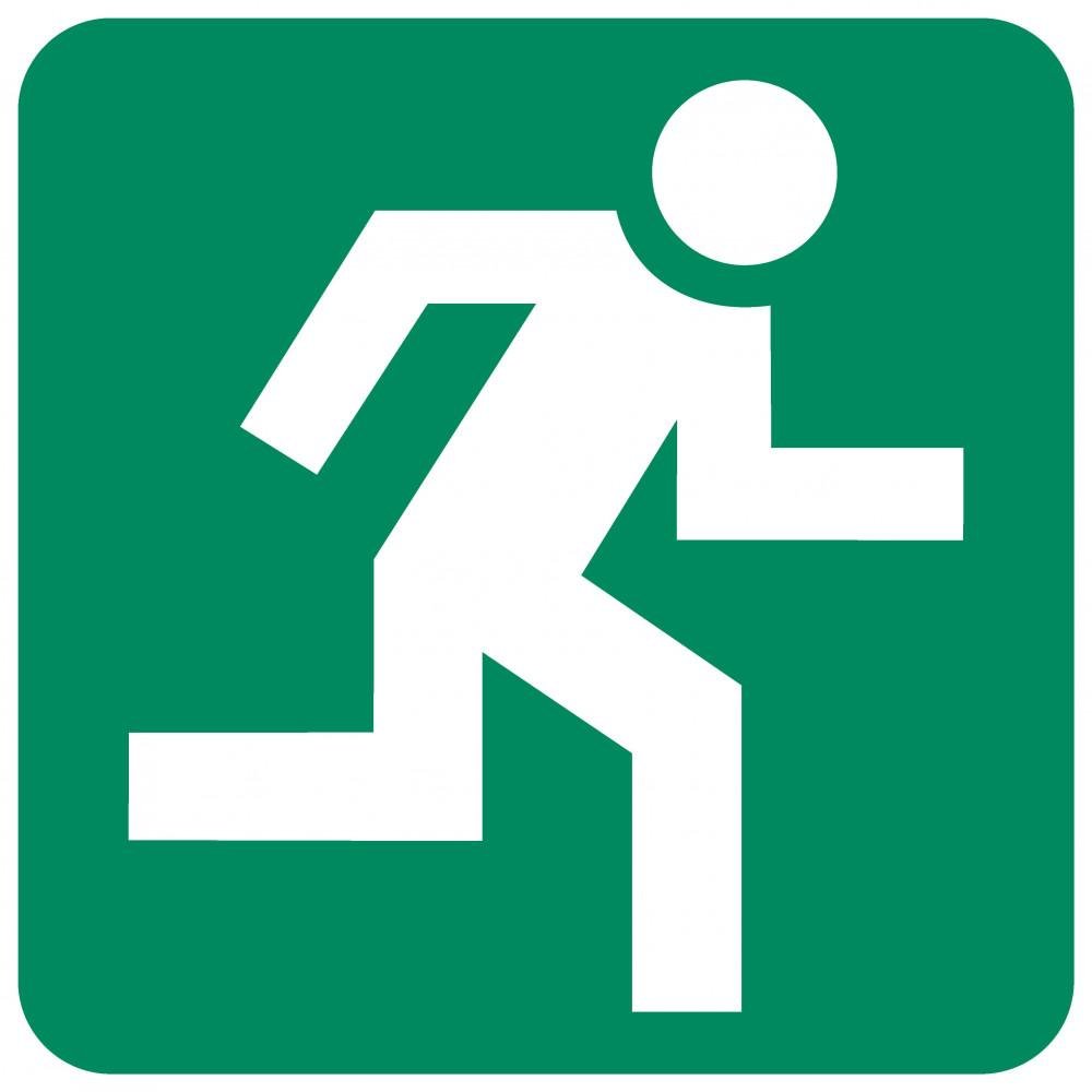 Running Man (Right) safety sign Running Man (Right) safety sign