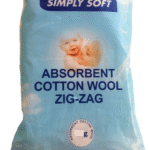 Simply Soft Organic Zig Zag Cotton Wool Roll - 100g