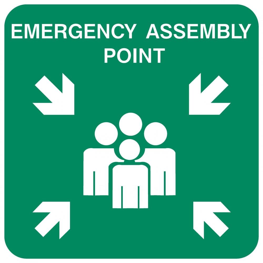 Small Emergency Assembly Point safety sign Small Emergency Assembly Point safety sign